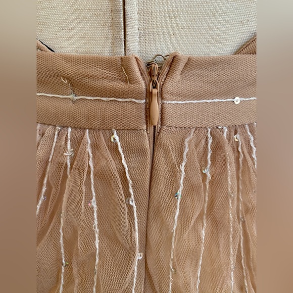 Fairytale Boho Goddess Gown | Nude, Sparkly Sequins, Ultra Flowy! Gorgeous! - Picture 9 of 13